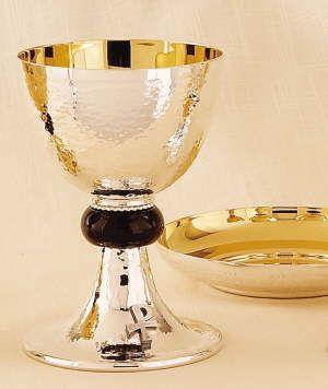 Silver Chalice With Bowl Paten